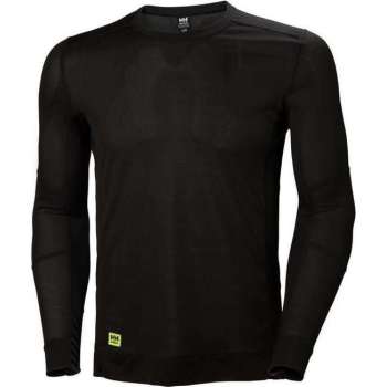 Helly Hansen T-shirt Lange Mouw Lifa Crewneck Zwart Mt Xs