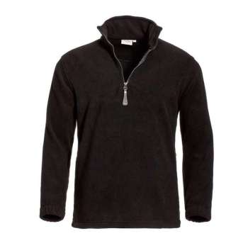 Santino fleece sweater Serfaus - Zwart - maat 3XL