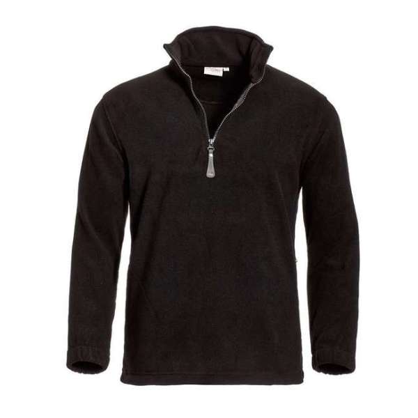 Santino fleece sweater Serfaus - Zwart - maat 3XL