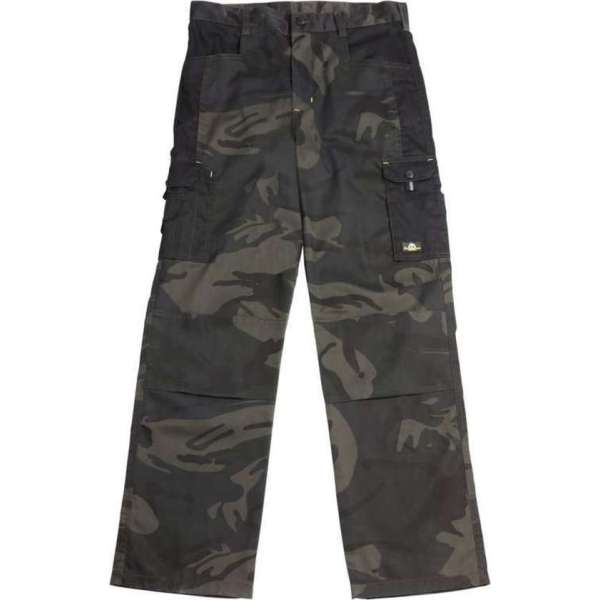 Uncle Sam WORKWEAR Broek met laadzak en hamerslus, kleur olijfcamouflage, maat 60