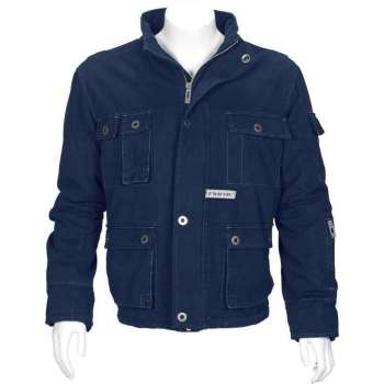 T'riffic Storm Jack Canvas coat 100% katoen Marine - Maat 4XL