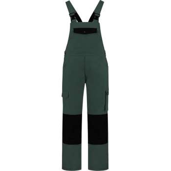 Yoworkwear Tuinbroek katoen/polyester flessengroen-zwart maat 56