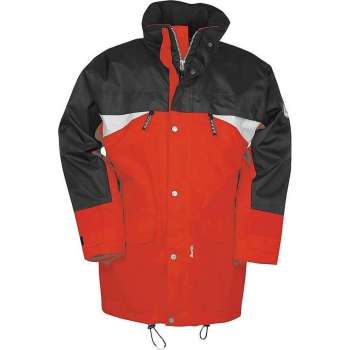 Sioen SEPP zwart/rood | All Seasons Jacket, wind- en waterbestendig | XL