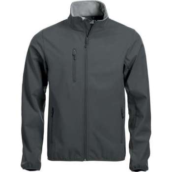 Clique Basic Softshell Jas Heren Antraciet maat L