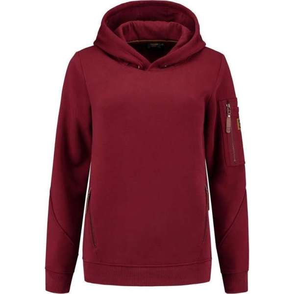 Tricorp 304006 Sweater Premium Capuchon Dames Bordeaux maat S