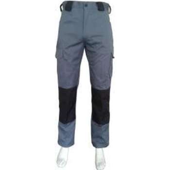 Yoworkwear Werkbroek katoen/polyester grijs-zwart maat 54