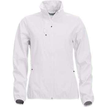 Clique Basic Softshell Jas Dames Wit maat S