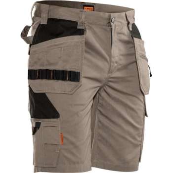 Jobman Practical 2722 Korte Werkbroek Holsterpockets - Mannen - Khaki/Zwart - 48