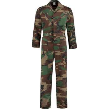 EM Workwear pol/kat Camouflage met verdekte drukknoopsluiting maat 46