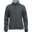 Clique Basic Softshell Jas Dames Antraciet maat XS