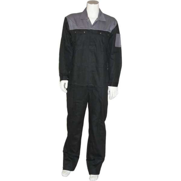 Yoworkwear Overall 100% katoen 2-kleurig zwart-grijs maat 53