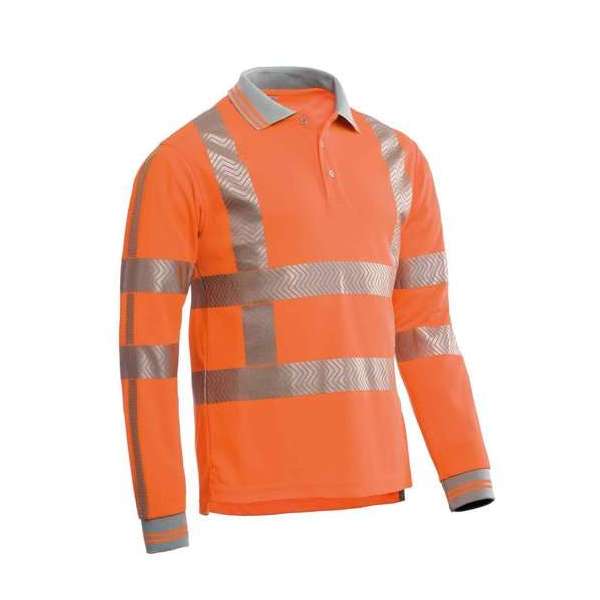 Santino Hivis poloshirt Vancouver - fluor oranje - maat S