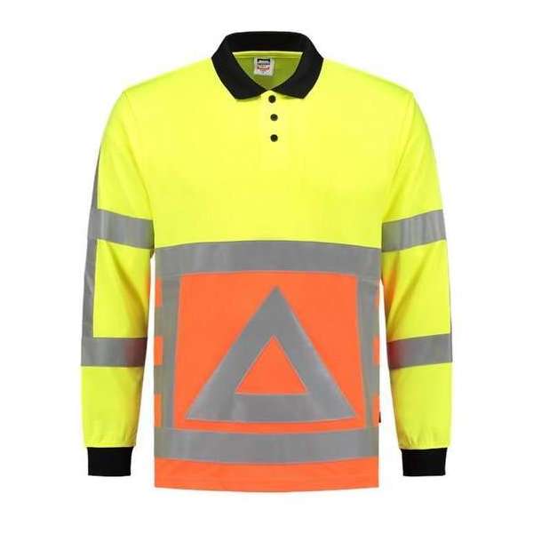 Tricorp 203002 Poloshirt Verkeersregelaar Fluor Oranje / Fluor Geel - maat 5XL