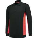 Tricorp 302003 Polosweater Bicolor Zwart/Rood maat L