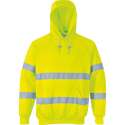 Portwest Hi-vis hooded sweatshirt, Geel, Maat XXL