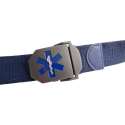 ‘tactische’ broeksriem met Star of Life logo BLAUW model 'Luxe'