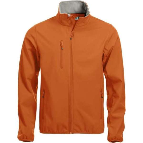 Clique Basic Softshell Jas Heren Dieporanje maat XL