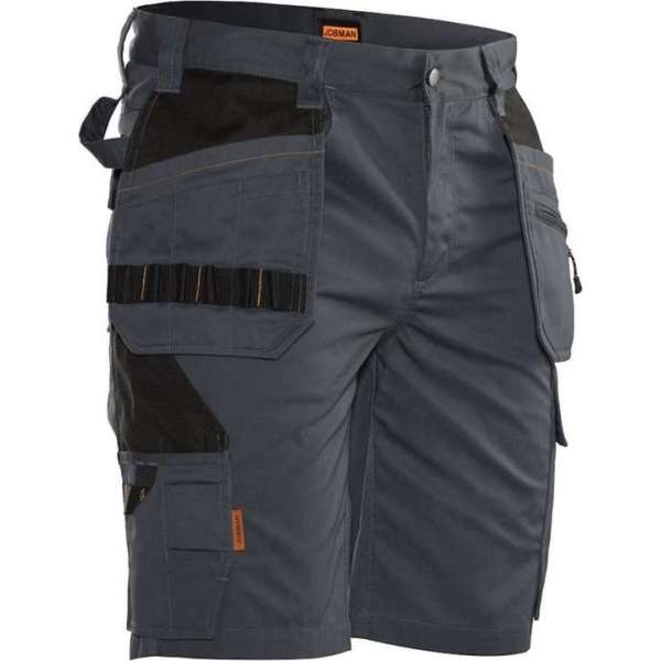 Jobman Practical 2722 Korte Werkbroek Holsterpockets - Mannen - Donker Grijs - 50