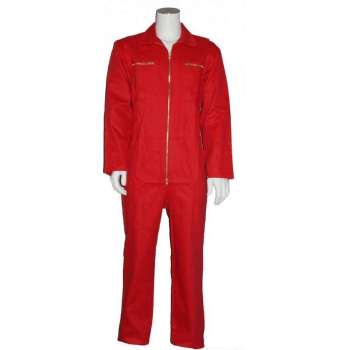 Yoworkwear Overall 100% katoen met rits rood maat 51