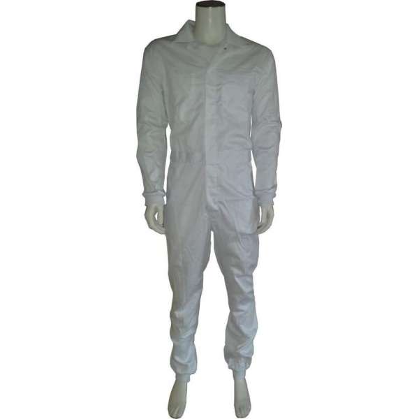 GAEVE Foodoverall polyester/katoen met manchetten wit maat 56