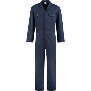 GAEVE Overall 100% katoen knoopsluiting navy maat 52