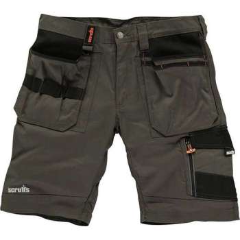 Scruffs Werkshort Trade, Donkergrijs - Maat 40-UK - 56-EU