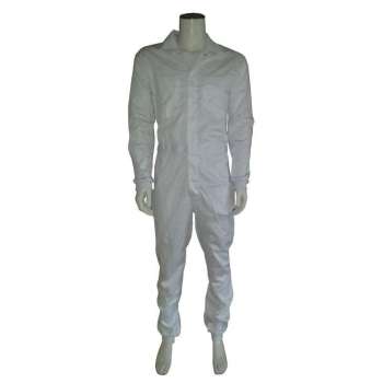 GAEVE Foodoverall polyester/katoen met manchetten wit maat 50