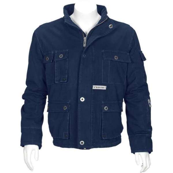 T'riffic Storm Jack Canvas coat 100% katoen Marine - Maat M