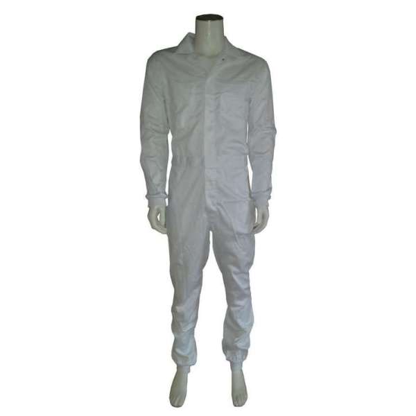 GAEVE Foodoverall polyester/katoen met manchetten wit maat 66