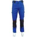 Yoworkwear Werkbroek katoen/polyester korenblauw-zwart maat 48