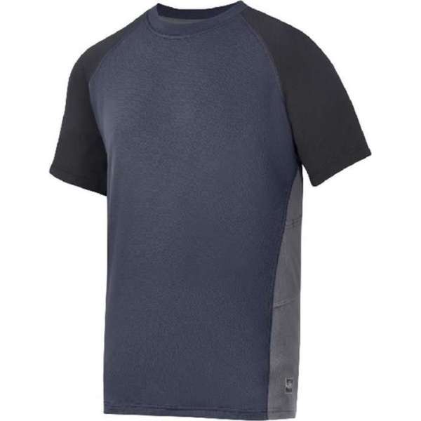 Snickers A.V.S. Advanced T-shirt - 2509-9504 - navy/zwart - maat M