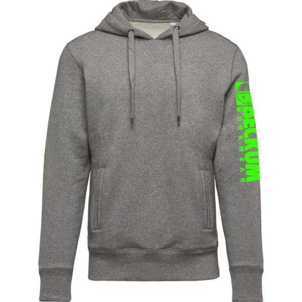 Beckum Workwear EBTR06 Hooded sweater met logo Heather Grey XXL