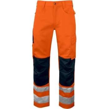 Projob Werkbroek EN ISO20471 Klasse 2 6532 Oranje/Zwart - Maat 56