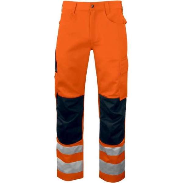 Projob Werkbroek EN ISO20471 Klasse 2 6532 Oranje/Zwart - Maat 56