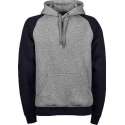 Tee Jays TWO-TONE HOODED Sweatshirt Grijs/MarineblauwL