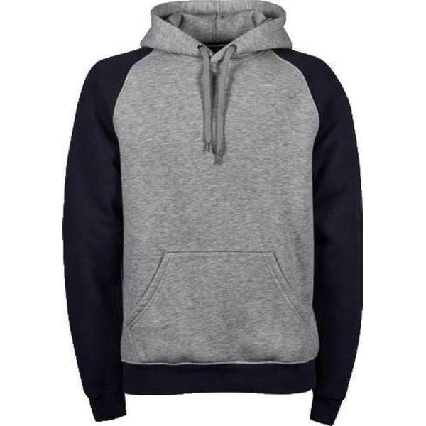 Tee Jays TWO-TONE HOODED Sweatshirt Grijs/MarineblauwL