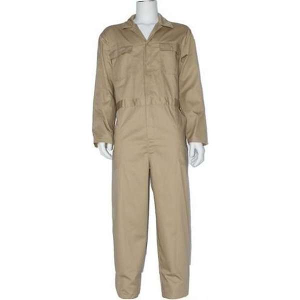 Yoworkwear Overall 100% katoen met rits kaki maat 59