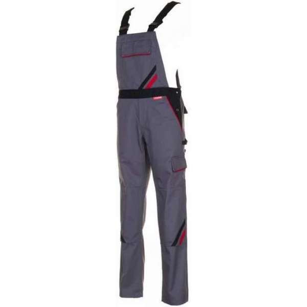 Planam Dames amerikaanse overall Highline (2719) - Grijs | Zwart - 40