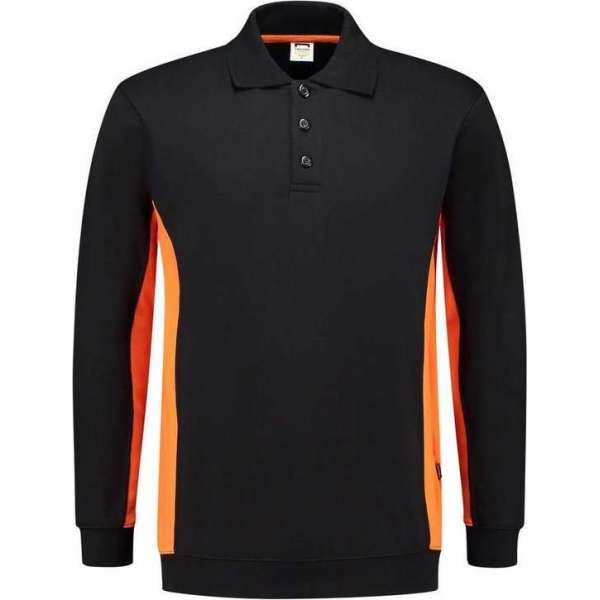 Tricorp 302003 Polosweater Bicolor Zwart/Oranje maat XS