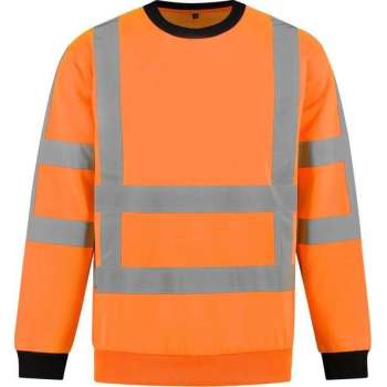 Yoworkwear Sweater RWS Fluor Oranje - Maat XS