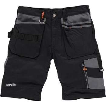 Scruffs Werkshort Trade, Zwart - Maat 38-UK - 54-EU