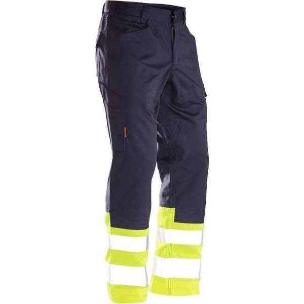 Jobman 2314 Hi-vis Service Werkbroek Navy/Geel - Maat C54