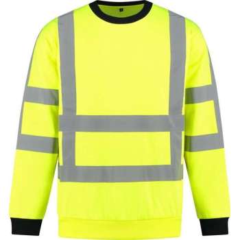 Yoworkwear Sweater RWS Fluor Geel - Maat 7XL