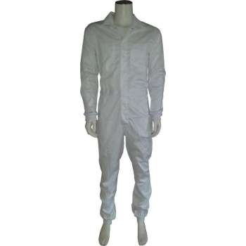 GAEVE Foodoverall polyester/katoen met manchetten wit maat 48