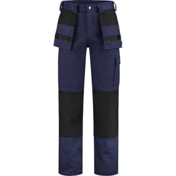 Yoworkwear Werkbroek 100% katoen navy-zwart maat 64