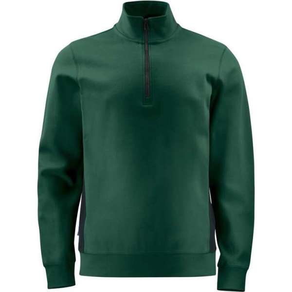 Projob Sweater met halve ritssluiting 642128 Woudgroen - Maat S