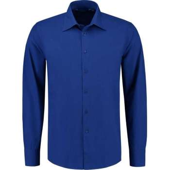 Lemon & Soda L&s Shirt Poplin Mix Ls For Him 2748c Royal Blue Mt. Xl