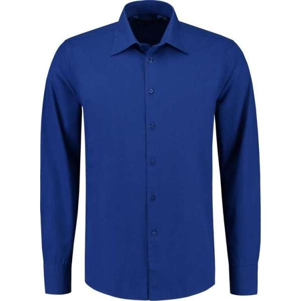 Lemon & Soda L&s Shirt Poplin Mix Ls For Him 2748c Royal Blue Mt. Xl