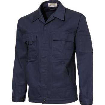 Ultimate Workwear - Standaard werkjas/jack (battledress) KREMS- 100% katoen 320gr/m2 - extra stevig - Blauw (Marine/Navy)