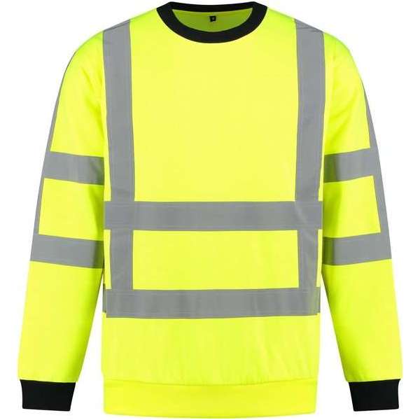 Yoworkwear Sweater RWS Fluor Geel - Maat XXL